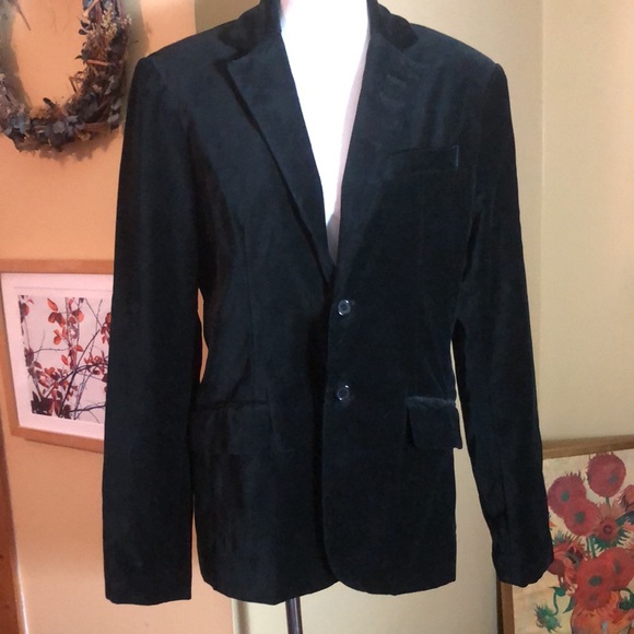 GUESS JEANS CO sz Medium Velvet ButtonFrontCotton Black-Tie Holiday Wedding NEW